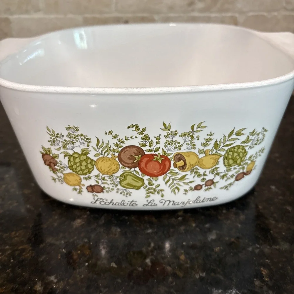 Vintage Corning Ware Spice of Life A-3-B L'Echalote Corelle 3 Qt Casserole